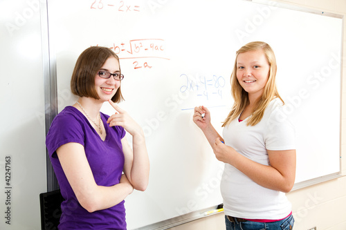 Photo: Algebra Class - Teen Girls Algebra Class - Teen Girls