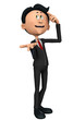 businessman thinking about