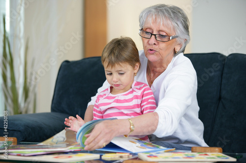 Photo: Grandmother and child Grandmother and child