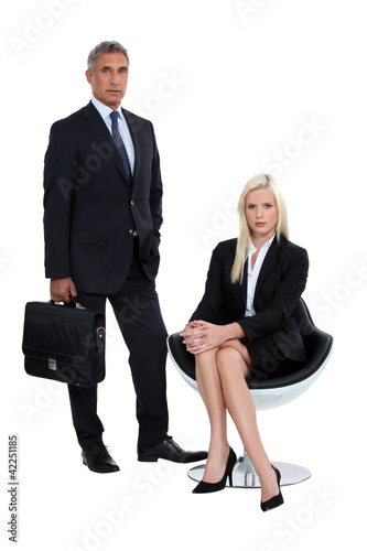 Photo: Male and female business partners Male and female business partners