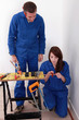 Plumber and his female apprentice