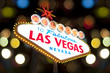 welcome to Fabulous Las Vegas Sign at night