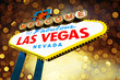 welcome to Fabulous Las Vegas Sign with beautiful background