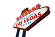 welcome to Fabulous Las Vegas Sign on white