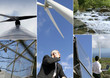 Montage of wind-farm