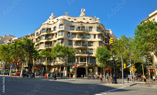 Foto: Casa Milà or La Pedrera.Antoni Gaudí. Barselona. Casa Milà or La Pedrera.Antoni Gaudí. Barselona.