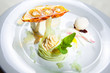 Delicious dessert on a plate