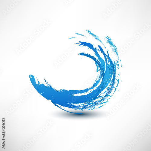 Vettoriale: Blue wave sign Blue wave sign