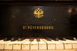 Close-up an old grand piano. 19 century