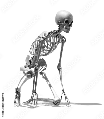 Illustration: Skeleton Runner - Pencil Drawing Style Skeleton Runner - Pencil Drawing Style