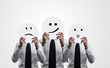 person smilies in the hands