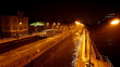Water levels at night vltava river, Prague, czech republic