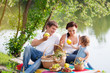 Family on picnic