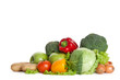 Photo: Group of fresh vegetables, isolated Group of fresh vegetables, isolated