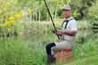 a man fishing