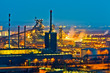 Industrie Gelände bei Nacht