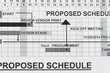 Proposed schedule