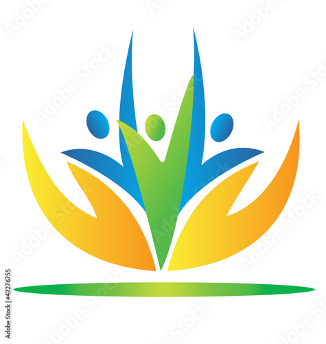 Vector: Hands taking care people logo vector Hands taking care people logo vector