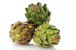 Artichokes on a White Background