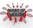 Word of Mouth Speech Bubble People Discussion