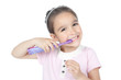 Photo: Little girl brushing her teeth Little girl brushing her teeth