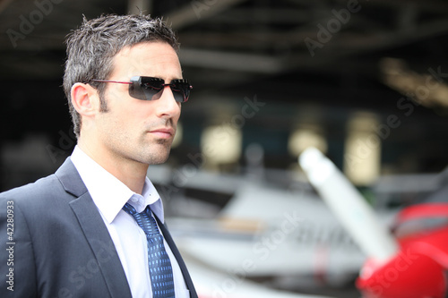 Photo: Man wearing sunglasses Man wearing sunglasses