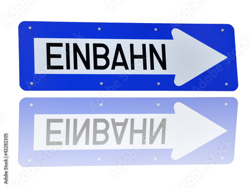 Foto: einbahn einbahn