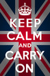 Vector: Keep calm and carry on - Union Jack Keep calm and carry on - Union Jack