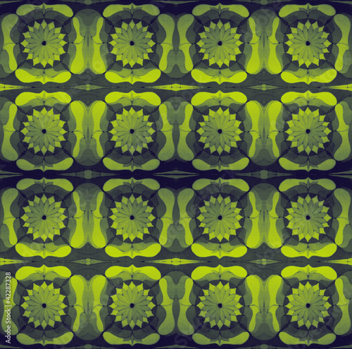 Illustration: Tex Mandala green Tex Mandala green