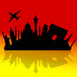 travel to the cities of the world illustration