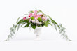 Photo: bunch of flowers on white background bunch of flowers on white background
