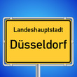 Ortsschild - Düsseldorf
