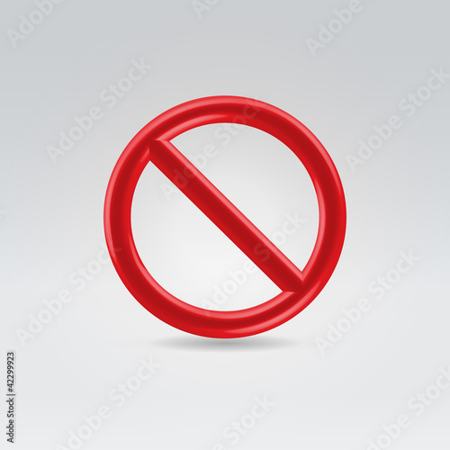 Vector: Prohibition sign Prohibition sign