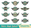Vector: Retro vintage labels Retro vintage labels