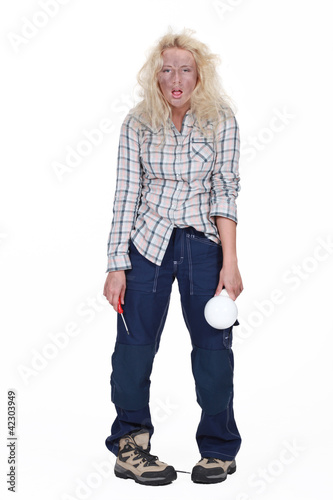 Foto: female electrician in all sorts female electrician in all sorts