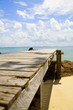 Wooden pier at the beach