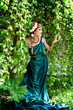 Antiquity. Portrait of attractive beautiful girl in the image of