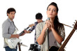 Group of young musicians