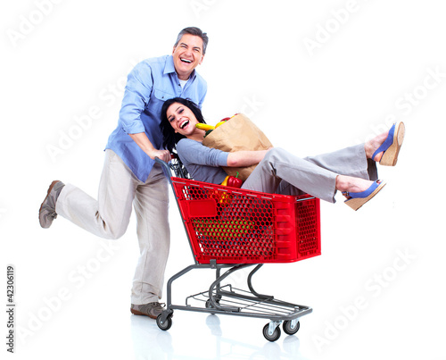 Foto: Shopping couple. Shopping couple.