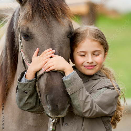 Photo: Horse whispers - Horse and lovely girl - best friends Horse whispers - Horse and lovely girl - best friends