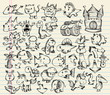 Sketch Doodle Vector Illustration Set