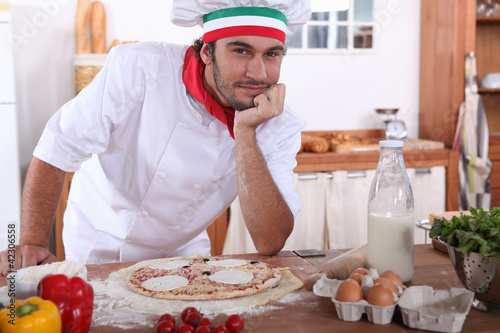 Photo: Pizza chef Pizza chef