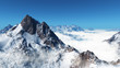 Illustration: Mountains in the snow ( 3D rendering ) Mountains in the snow ( 3D rendering )