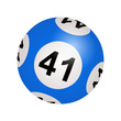 Tirage loto, boule numéro 41