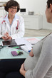 Pregnant woman at the doctors