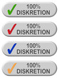 4 CB-Button grau 100% DISKRETION