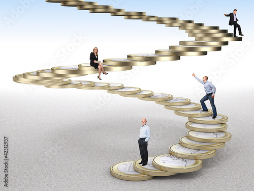 Foto: money stair money stair