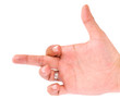 Middle finge