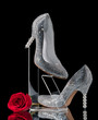 Photo: women's shoes inlaid with crystals women's shoes inlaid with crystals