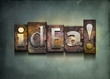 Idea letterpress.